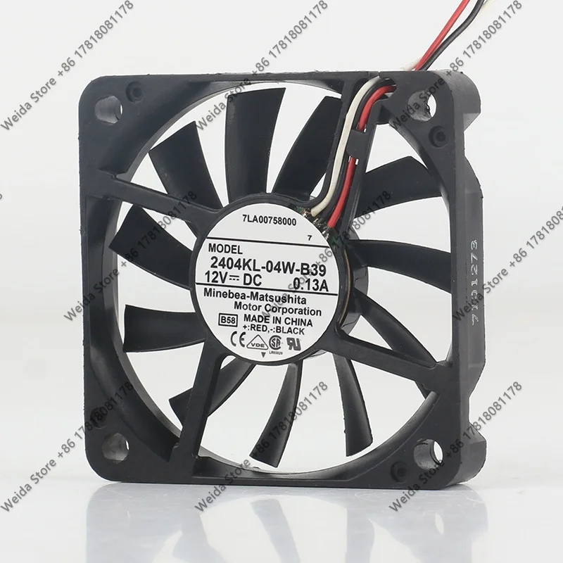 Original NMB 6CM ultra-thin 6010 60X60X10MM ultra-quiet computer case fan 12V 0.13A 2404KL-04W-B39
Original NMB 6CM ultra-thin 6010 60X60X10MM ultra-quiet computer case fan 12V 0.13A 2404KL-04W-B39