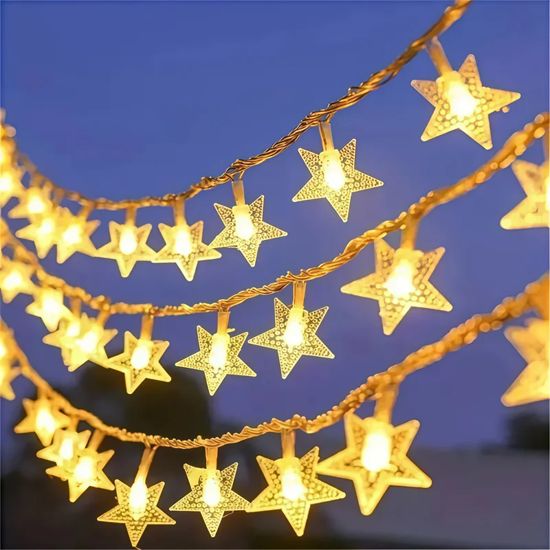 Garden String Lights Star Led String Lighting Battery Power Led Fairy Light Christmas Garland for Wedding Party Home Decoration
Garden String Lights Star Led String Lighting Battery Power Led Fairy Light Christmas Garland for Wedding Party Home Decoration
