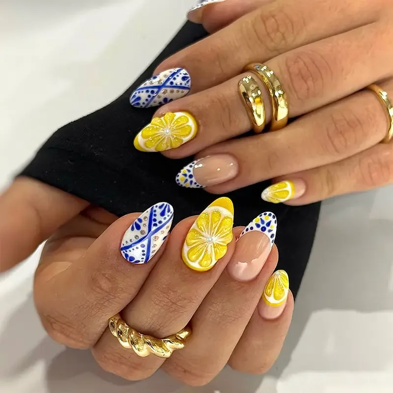 Armor Short Handmade Flower Drill Pearl Nail Art Pieces Sweet Cool Design 66
Armor Short Handmade Flower Drill Pearl Nail Art Pieces Sweet Cool Design 66