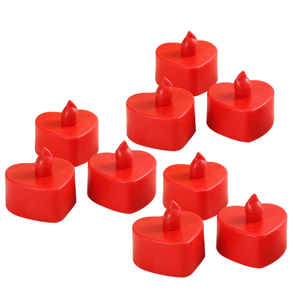 10 Pcs Flameless Taper Candles with Timer Decoration Party Decorations Heart-shaped Red
10 Pcs Flameless Taper Candles with Timer Decoration Party Decorations Heart-shaped Red