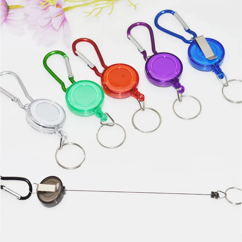 1pc Multifunctional Multi-color Roll Retractable Keychain Rope Bag Recoil ID Card Holder Keyring Key Chain Steel Cord
1pc Multifunctional Multi-color Roll Retractable Keychain Rope Bag Recoil ID Card Holder Keyring Key Chain Steel Cord