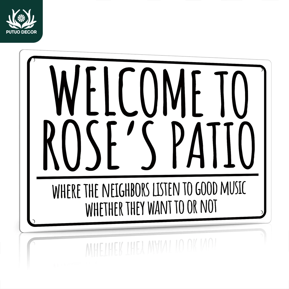 Putuo Decor Personalized Sign, Welcome to The Patio Name Sign, Custom Name, 12x8 Inches Metal Sign
Putuo Decor Personalized Sign, Welcome to The Patio Name Sign, Custom Name, 12x8 Inches Metal Sign