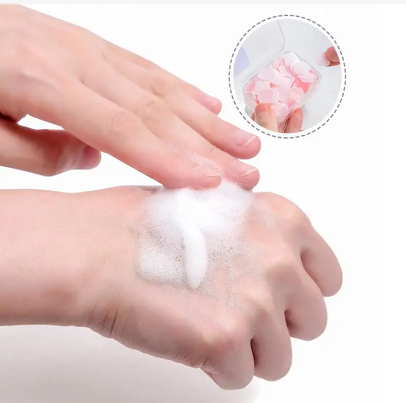 portable disposable soap paper Cute Boxed Paper Soap Mini Scented Soap Slice Outdoor Travel Supplies
portable disposable soap paper Cute Boxed Paper Soap Mini Scented Soap Slice Outdoor Travel Supplies