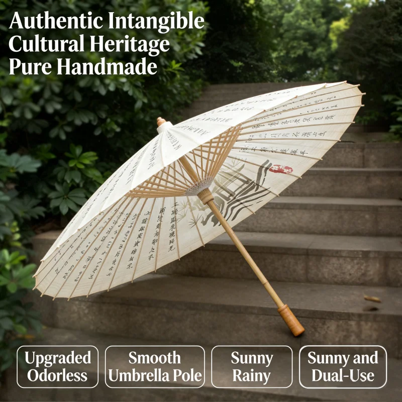 Oil-Paper Umbrella, Rain And Sun Protection, Can Be Used Outdoors, Cosplay, Yanyun Sixteen Sounds Game Umbrella Odorless tung oi
Oil-Paper Umbrella, Rain And Sun Protection, Can Be Used Outdoors, Cosplay, Yanyun Sixteen Sounds Game Umbrella Odorless tung oi