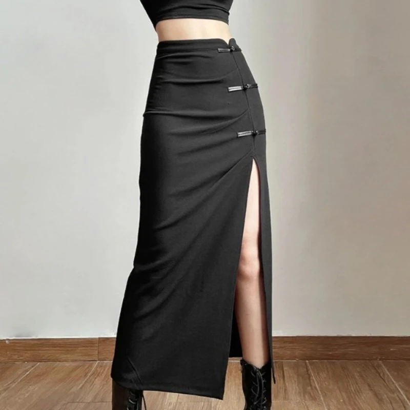 Black Sexy Split Simple Casual All-Match Hot Street Outing Cool Mature Vitality Personality Trend Basic Women'S Skirt
Black Sexy Split Simple Casual All-Match Hot Street Outing Cool Mature Vitality Personality Trend Basic Women'S Skirt