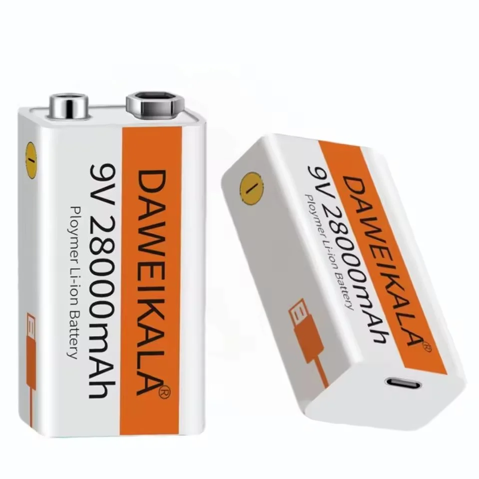 9V 28000mAh Li-ion Rechargeable Battery Micro Portable USB Batteries for Multimeter Microphone Toy Remote Control KTV+USB cable
9V 28000mAh Li-ion Rechargeable Battery Micro Portable USB Batteries for Multimeter Microphone Toy Remote Control KTV+USB cable