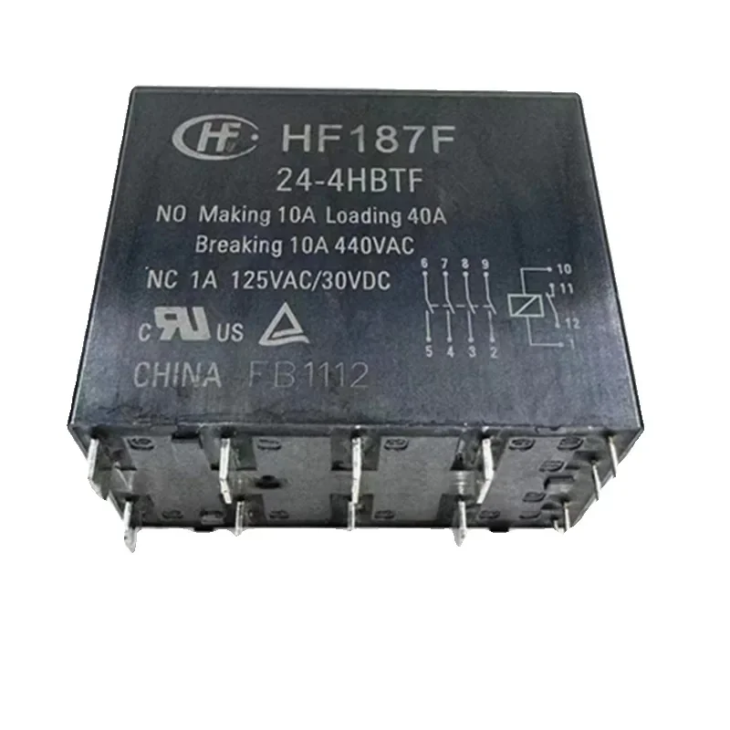 1 шт./партия, реле HF187F 24-4HBTF 24 В постоянного тока 40 А 100% В переменного тока, 12 контактов
1 шт./партия, реле HF187F 24-4HBTF 24 В постоянного тока 40 А 100% В переменного тока, 12 контактов