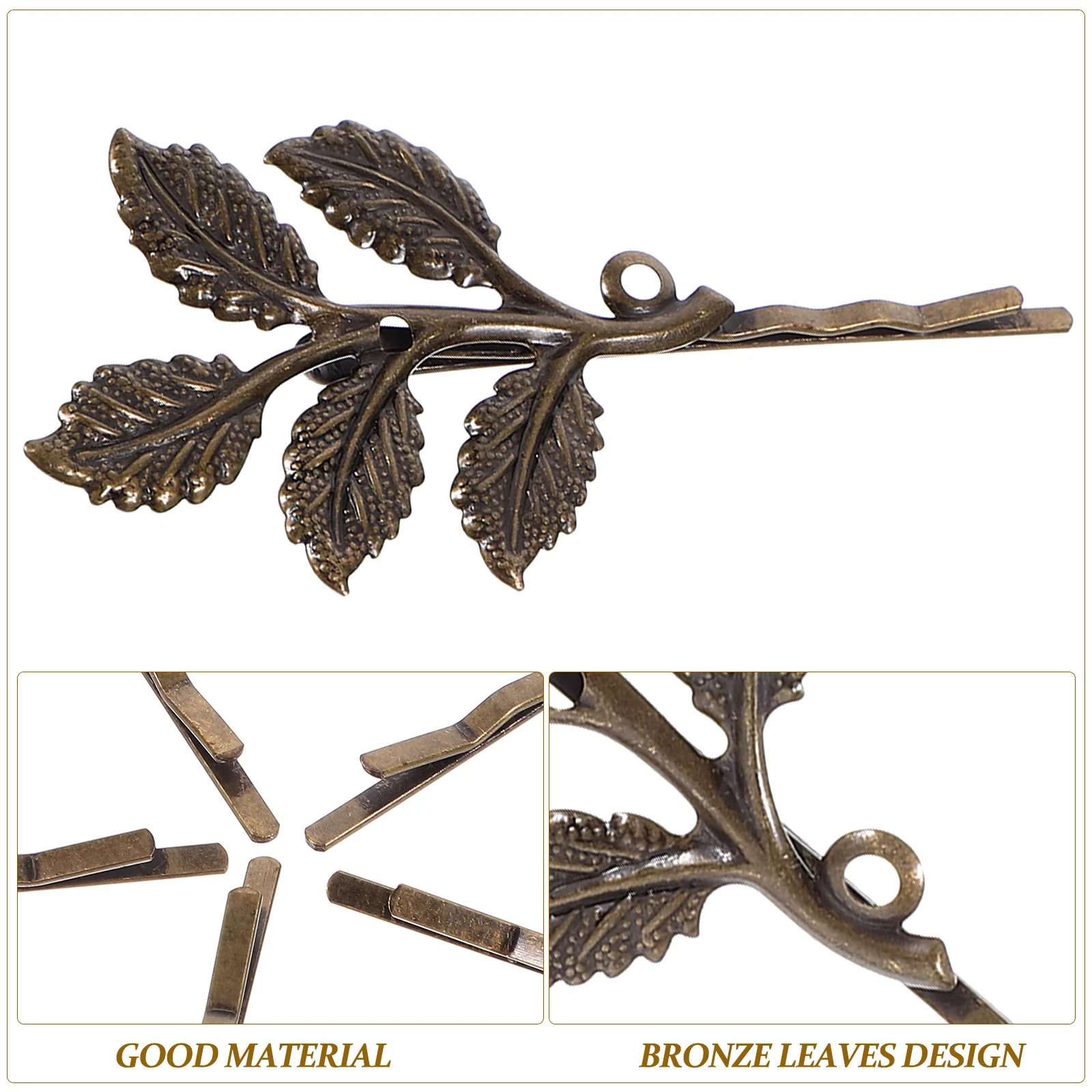 10PCS Retro Leaf Hair Clip Accessories Vintage Hairpin Bronze Bobby Pins for Girls Women Party Wedding Hair Decorations
10PCS Retro Leaf Hair Clip Accessories Vintage Hairpin Bronze Bobby Pins for Girls Women Party Wedding Hair Decorations