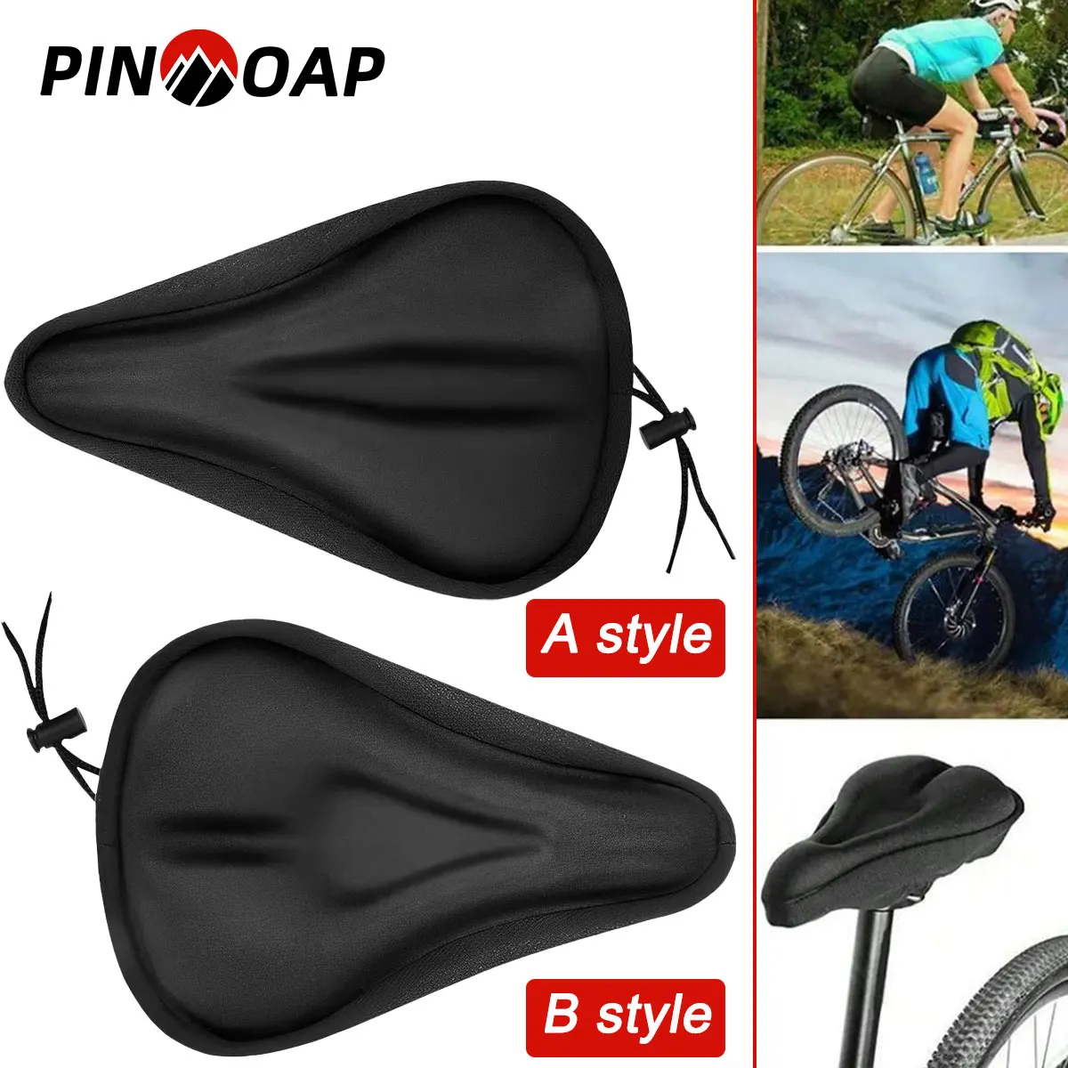 Чехол на сиденье велосипеда 3D Мягкий утолщенный чехол на сиденье подходит для горных и шоссейных велосипедов Мягкая гелевая подушка сиденья Чехол на седло
Чехол на сиденье велосипеда 3D Мягкий утолщенный чехол на сиденье подходит для горных и шоссейных велосипедов Мягкая гелевая подушка сиденья Чехол на седло