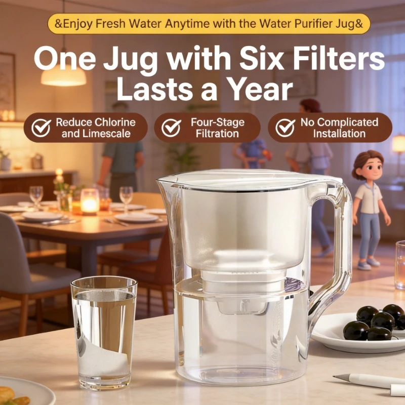 Installation-Free Portable Water Purification Kettle Tap Water Filter Purifier Drinking Water Filter Cup
Installation-Free Portable Water Purification Kettle Tap Water Filter Purifier Drinking Water Filter Cup