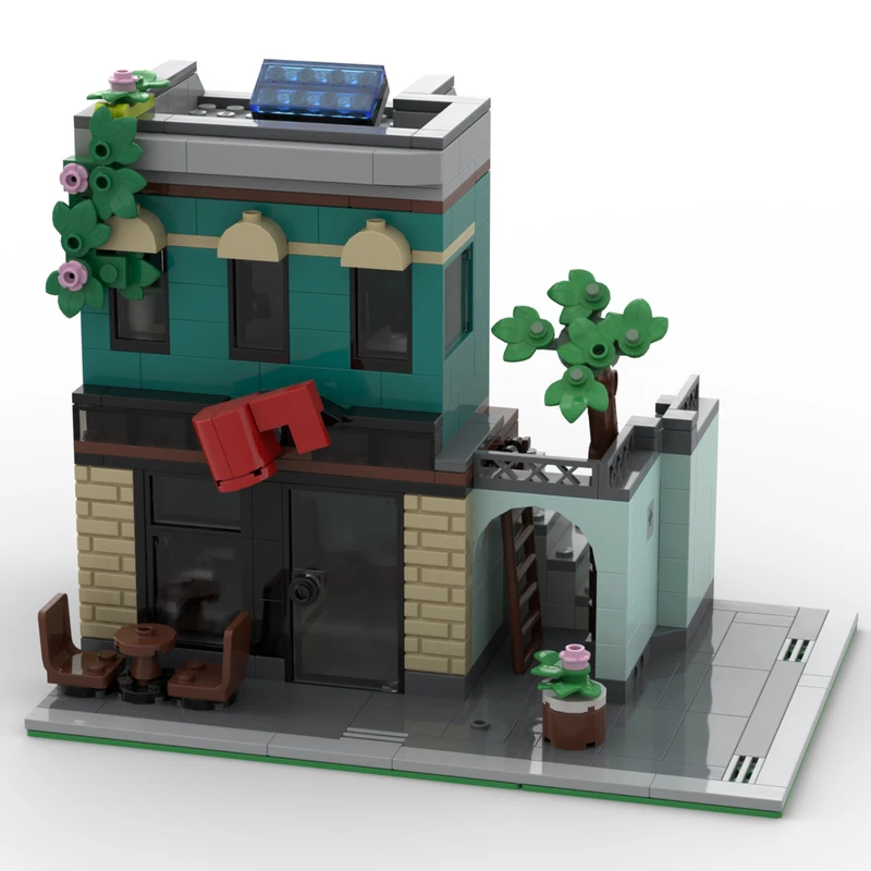517PCS MOC Street View Coffee Shop Model Custom Building Blocks Architecture DIY Assembly Display Gift Collectible Building Set
517PCS MOC Street View Coffee Shop Model Custom Building Blocks Architecture DIY Assembly Display Gift Collectible Building Set