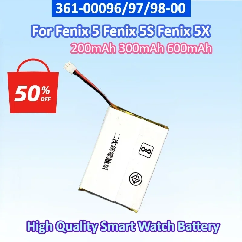 New Replacement Battery 361-00097-00 361-00096-00 361-00098-00 For Garmin Fenix 5 Fenix 5S Fenix 5X Smart Watch Battery
New Replacement Battery 361-00097-00 361-00096-00 361-00098-00 For Garmin Fenix 5 Fenix 5S Fenix 5X Smart Watch Battery
