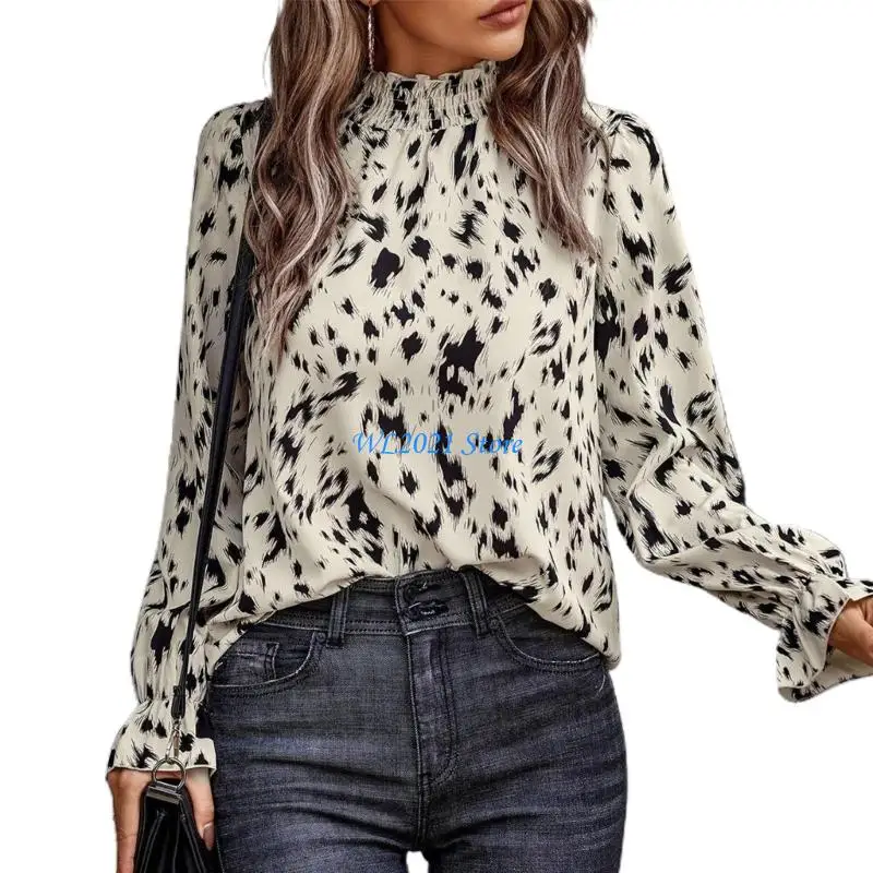 G5GC Women's long-sleeved round neck printed shirt
G5GC Women's long-sleeved round neck printed shirt