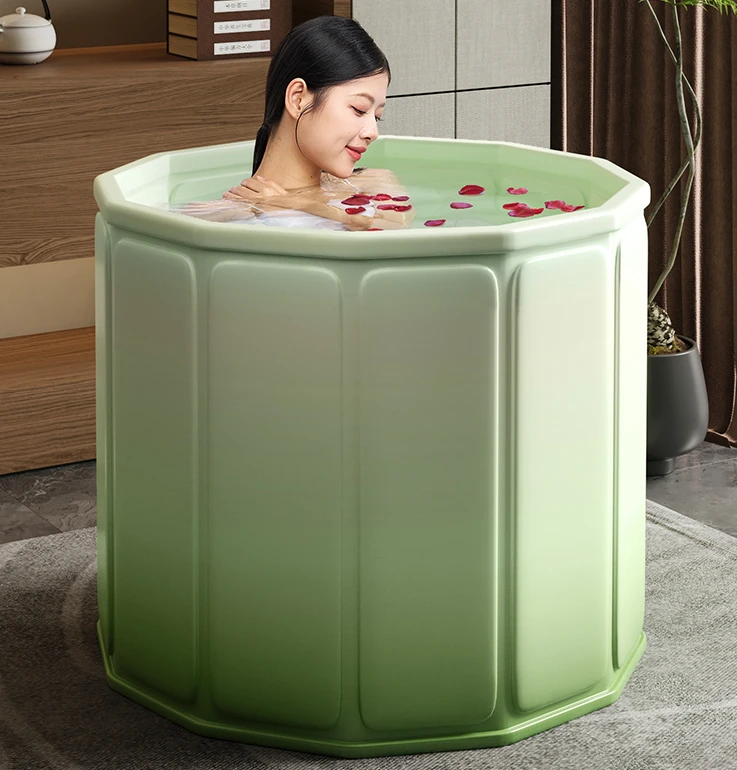 Folding children's bath in winter, adult body bath bucket, household bath tub, bidet.
Folding children's bath in winter, adult body bath bucket, household bath tub, bidet.