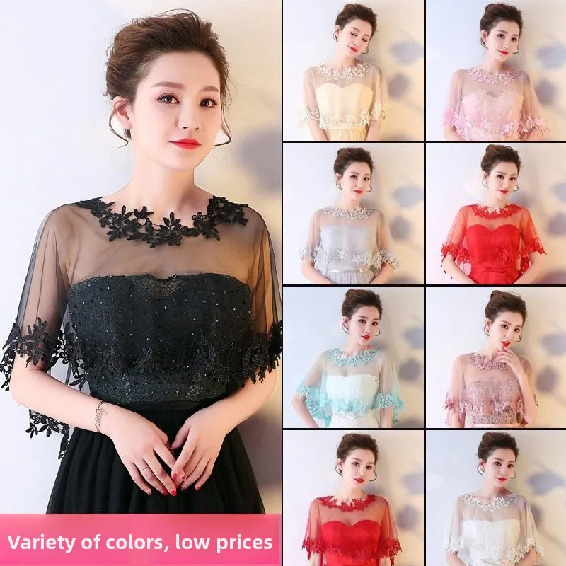Lace Bridal Veil Shoulder Shawl Transparent Hooded Coat for Brides White Red Black Pure Color Korean Style Decorative Accesso...
Lace Bridal Veil Shoulder Shawl Transparent Hooded Coat for Brides White Red Black Pure Color Korean Style Decorative Accesso...