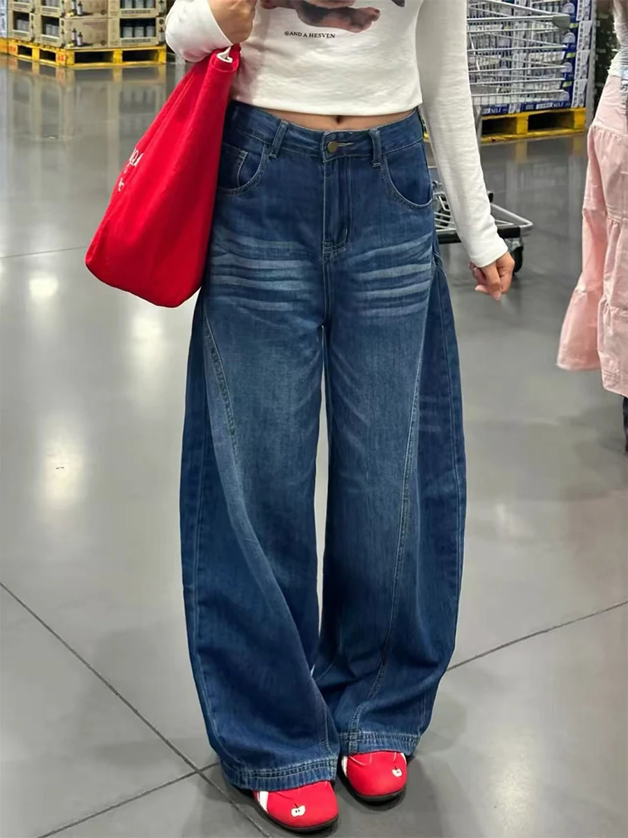 High Waist Straight Leg American Style Jeans Women's Spring Summer Loose Fit High Waist Slimming Wide Leg Pants for Pear Shap...
High Waist Straight Leg American Style Jeans Women's Spring Summer Loose Fit High Waist Slimming Wide Leg Pants for Pear Shap...
