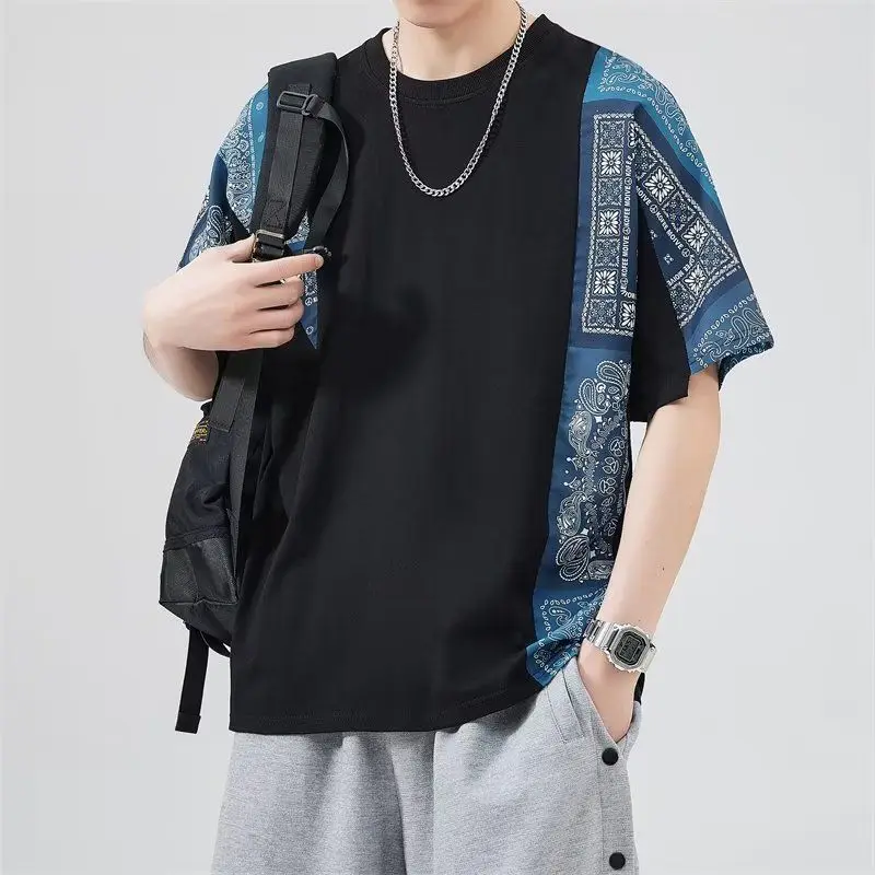 Folk Paisley Printed Vintage Pullovers Men's Clothing Fashion Patchwork Summer New Round Neck Casual Loose Short Sleeve T-shirts
Folk Paisley Printed Vintage Pullovers Men's Clothing Fashion Patchwork Summer New Round Neck Casual Loose Short Sleeve T-shirts