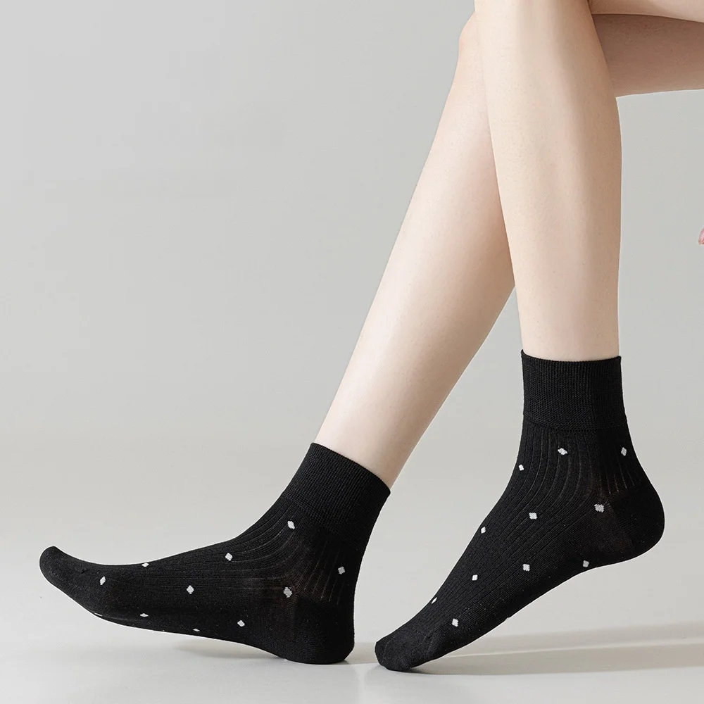 5 Pair Women's Socks Cotton Socks Boneless And Comfortable Polka Dot Socks Sweat-Wicking And Breathable
5 Pair Women's Socks Cotton Socks Boneless And Comfortable Polka Dot Socks Sweat-Wicking And Breathable