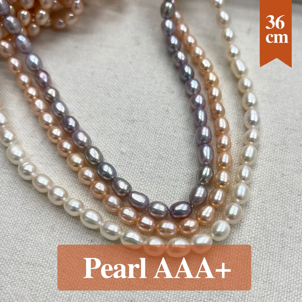 Gloss 100% Natural Freshwater Pearl Beads Rice Shape Pearl Loose Spacer Beaded for Making DIY Jewelry Necklace Bracelet 5-6mm
Gloss 100% Natural Freshwater Pearl Beads Rice Shape Pearl Loose Spacer Beaded for Making DIY Jewelry Necklace Bracelet 5-6mm