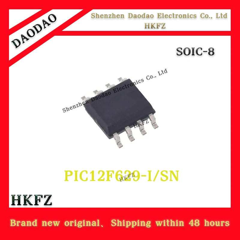 5Pcs PIC12F629-I/SN SOIC-8 chip 8-bit flash microcontroller new original
5Pcs PIC12F629-I/SN SOIC-8 chip 8-bit flash microcontroller new original