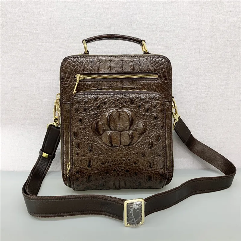 Exotic Genuine Alligator Skin Business Casual Men's Small Flap Handbag Authentic Real Crocodile Leather Male Cross Shoulder Bag
Exotic Genuine Alligator Skin Business Casual Men's Small Flap Handbag Authentic Real Crocodile Leather Male Cross Shoulder Bag