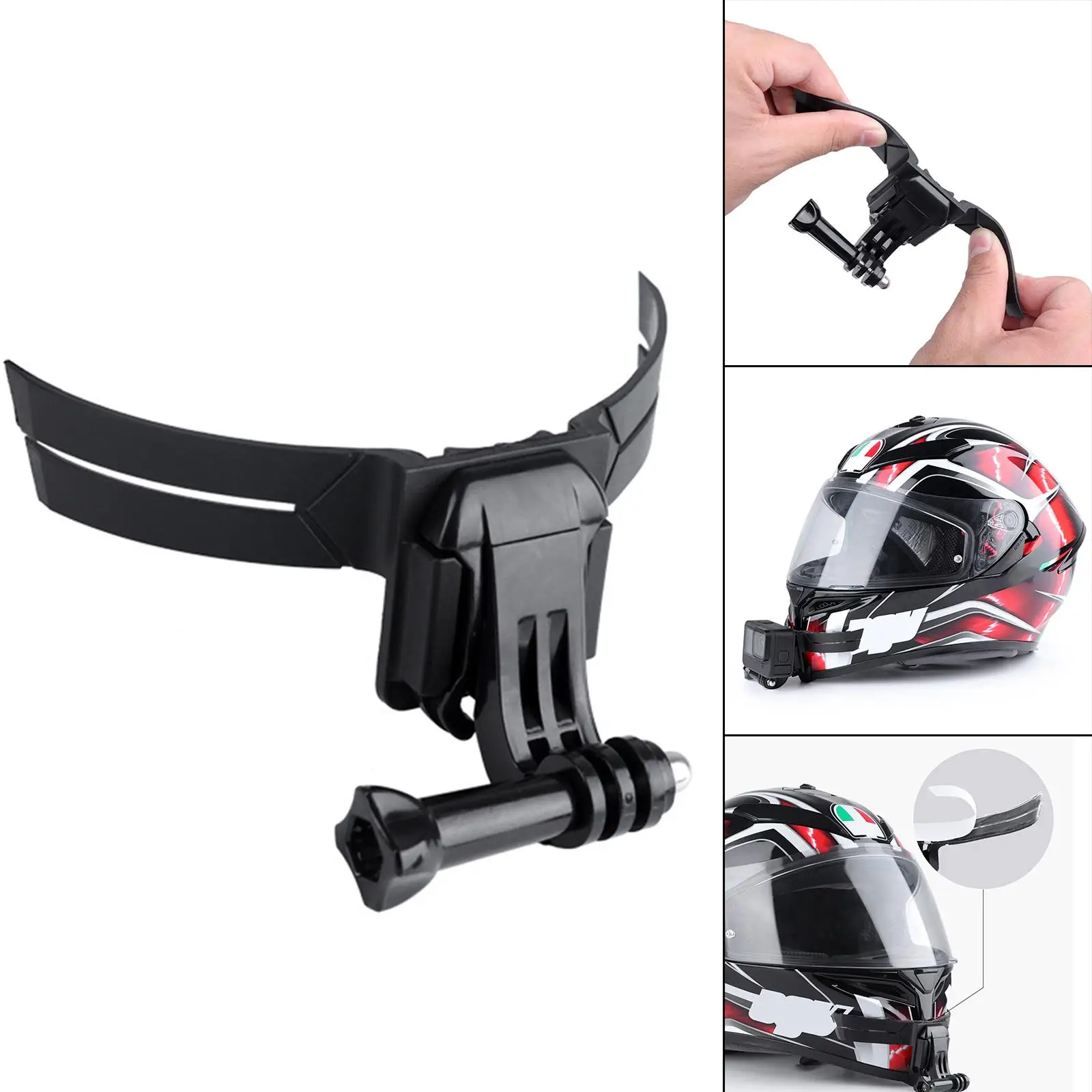 Motocross Holder Minimalist Black Stable Non-Slip Full Face Resilient Motorcycle Helmet Chin Mount for Accessories
Motocross Holder Minimalist Black Stable Non-Slip Full Face Resilient Motorcycle Helmet Chin Mount for Accessories