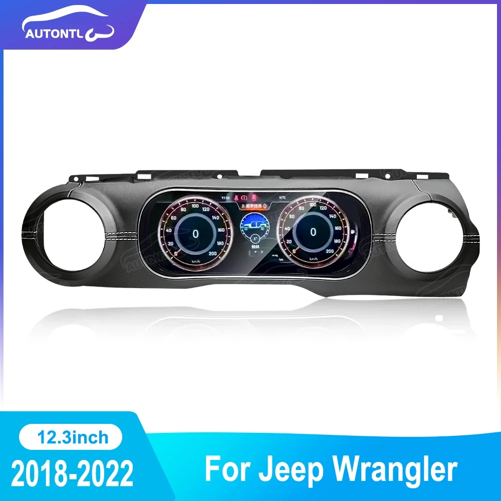 12.3 Inch Instrument Cluster LCD Digital Cluster Dashboard Instrument Meter Screen For Jeep wrangler 2018 2022
12.3 Inch Instrument Cluster LCD Digital Cluster Dashboard Instrument Meter Screen For Jeep wrangler 2018 2022