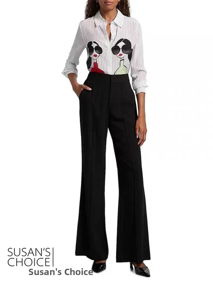 AO Pure Original Faion, простой комплект для поездок на работу, ранняя осень, шелковый воротник в белую полоску, кукольный головной узор, топ, женская одежда
AO Pure Original Faion, простой комплект для поездок на работу, ранняя осень, шелковый воротник в белую полоску, кукольный головной узор, топ, женская одежда