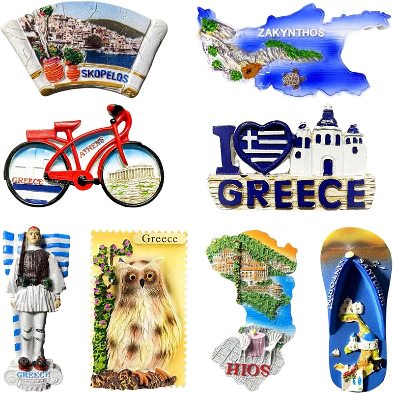 Greece Fridge Magnets Athens Hios Zakynthos Santorini Travel Souvenir Landmark 3D Refrigerator Sticker Home Decor Gifts
Greece Fridge Magnets Athens Hios Zakynthos Santorini Travel Souvenir Landmark 3D Refrigerator Sticker Home Decor Gifts