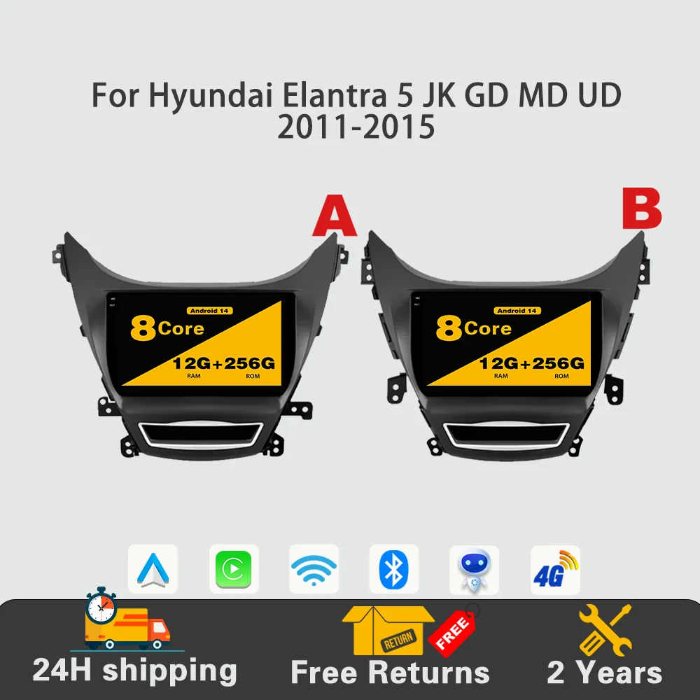 Android 14 Car Radio Multimedia CarpAndroid 14 Car Radio Multimedia Player Stereo For Hyundai Elantra 5 JK GD MD UD 2011 - 2015
Android 14 Car Radio Multimedia CarpAndroid 14 Car Radio Multimedia Player Stereo For Hyundai Elantra 5 JK GD MD UD 2011 - 2015