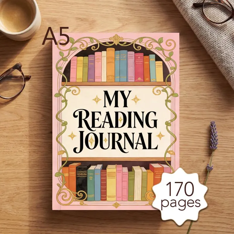 A5 Reading Journal, with 170 Pages, Reading Log & 52 Book Review Templates, Record Book Notes, Quotes & Reflections
A5 Reading Journal, with 170 Pages, Reading Log & 52 Book Review Templates, Record Book Notes, Quotes & Reflections