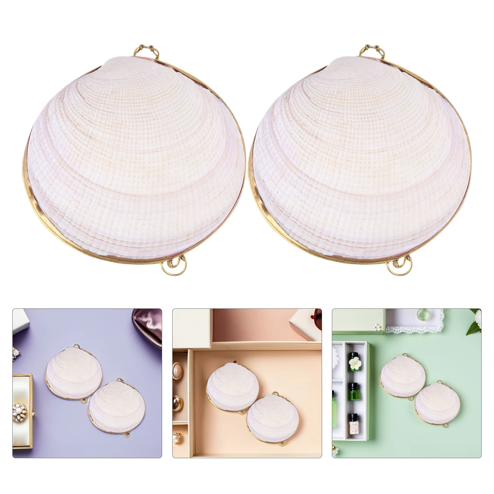 2Pcs Durable Shell Jewelry Holder Metal Organizer Rings Earrings Necklace Storage Box Gift Shell Jewelry Dish Ring Dish Holder
2Pcs Durable Shell Jewelry Holder Metal Organizer Rings Earrings Necklace Storage Box Gift Shell Jewelry Dish Ring Dish Holder