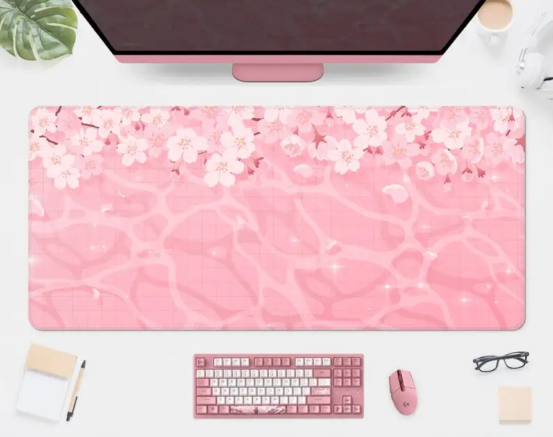 Kawaii Desk Mat Cute Pink Mousepad,Anime Aesthetics Mousepad Sakura Flowers in Spring,Japanese Deskmat,pastel Gaming Mouse Pad
Kawaii Desk Mat Cute Pink Mousepad,Anime Aesthetics Mousepad Sakura Flowers in Spring,Japanese Deskmat,pastel Gaming Mouse Pad