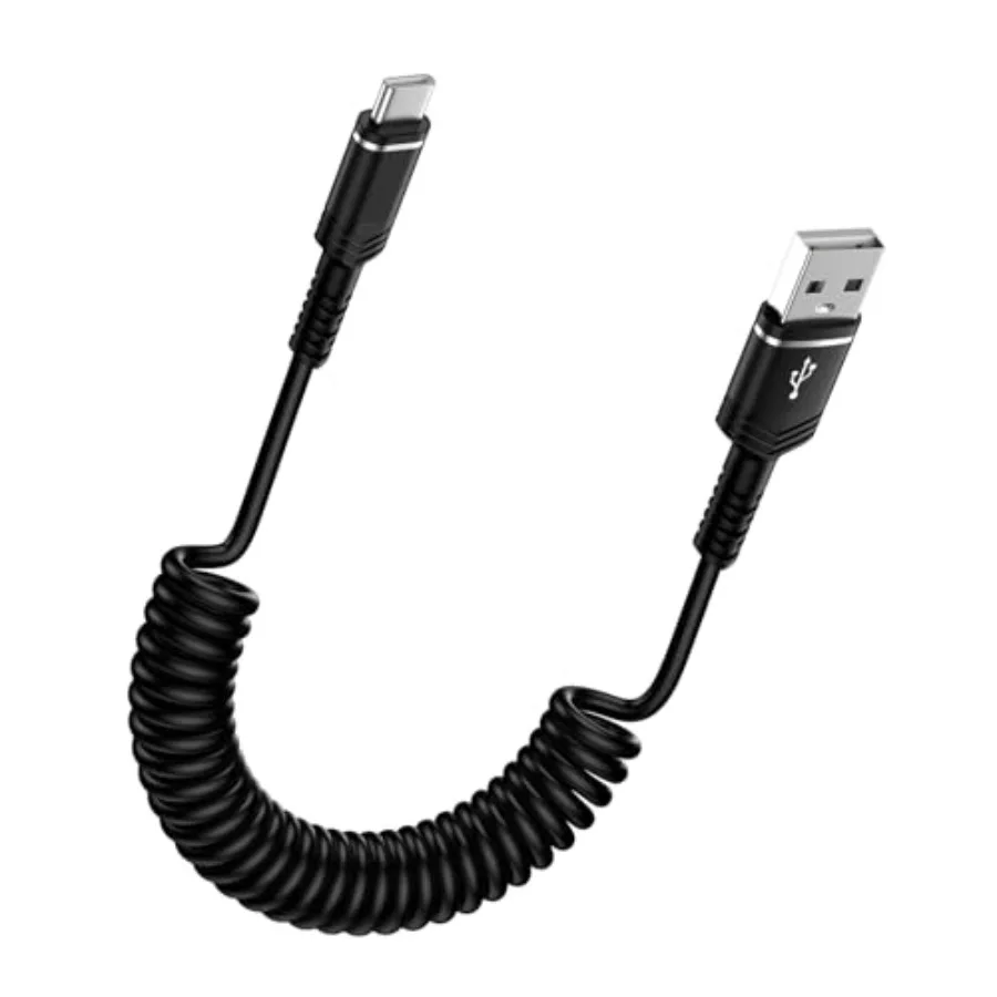 USB to USB C iPhone 16 Plus Coiled Cord Car Charger i Phone 17 Pro Max Fast Charging Cable for iPhone 17Pro/Air/16e/15, 4FT Ret
USB to USB C iPhone 16 Plus Coiled Cord Car Charger i Phone 17 Pro Max Fast Charging Cable for iPhone 17Pro/Air/16e/15, 4FT Ret