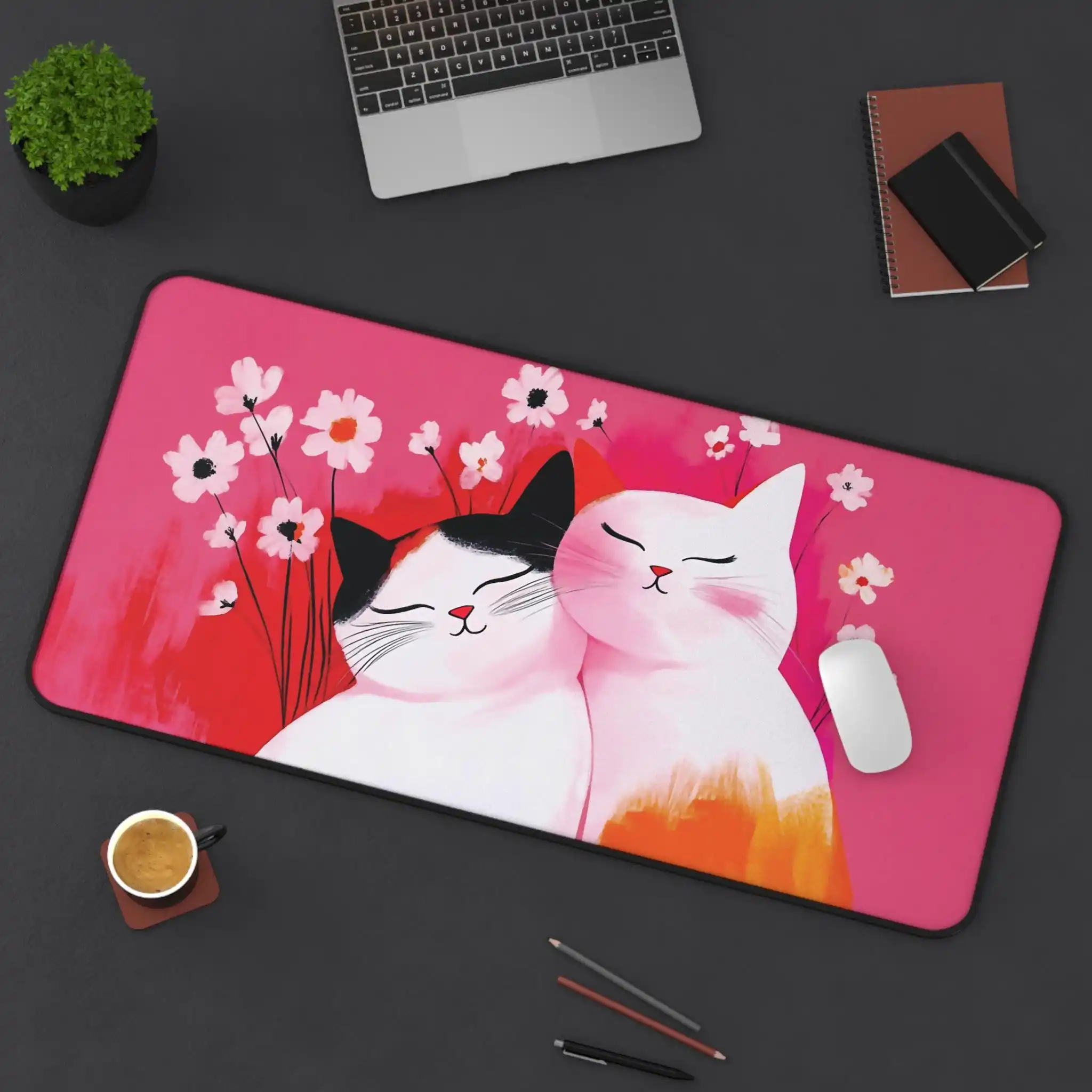 Kawaii Pink Cat, Simple Painting Style, Cute Office Decoration, Pink Cat Mouse Pad, Desk Accessories, Gift for Cat Lovers
Kawaii Pink Cat, Simple Painting Style, Cute Office Decoration, Pink Cat Mouse Pad, Desk Accessories, Gift for Cat Lovers