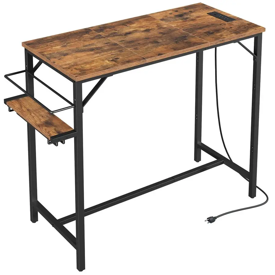 Стол, стол для паба высотой 35,4 дюйма с зарядной станцией, прямоугольный обеденный стол со стойкой для вина и держателем для стекла, высокий
Стол, стол для паба высотой 35,4 дюйма с зарядной станцией, прямоугольный обеденный стол со стойкой для вина и держателем для стекла, высокий