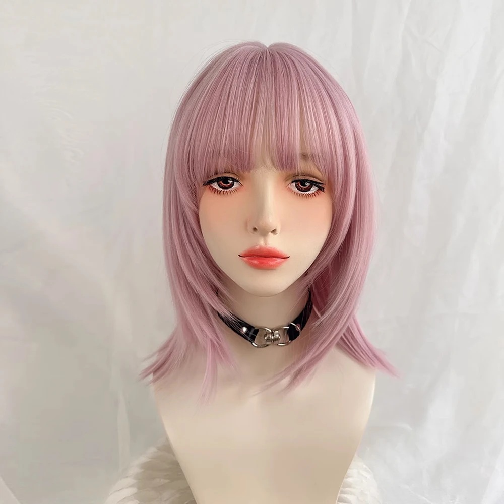 Lolita Cosplay Women Fluffy Pink Synthetic Wig with Bangs Synthetic Short Straight Wig for Daily Party
Lolita Cosplay Women Fluffy Pink Synthetic Wig with Bangs Synthetic Short Straight Wig for Daily Party