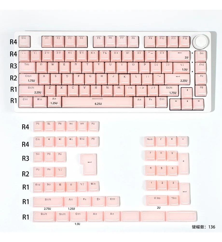 Keycap Personalized keycap MDA jelly pudding ABS two-color suitable for Wooting and other mechanical keyboard crystal
Keycap Personalized keycap MDA jelly pudding ABS two-color suitable for Wooting and other mechanical keyboard crystal