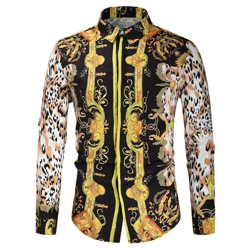 Faionable Long Sve Men's Printed irt Sli Autumn Top Urban Youth Wear Woven Fabric Iron-Free Plant Floral ...
Faionable Long Sve Men's Printed irt Sli Autumn Top Urban Youth Wear Woven Fabric Iron-Free Plant Floral ...