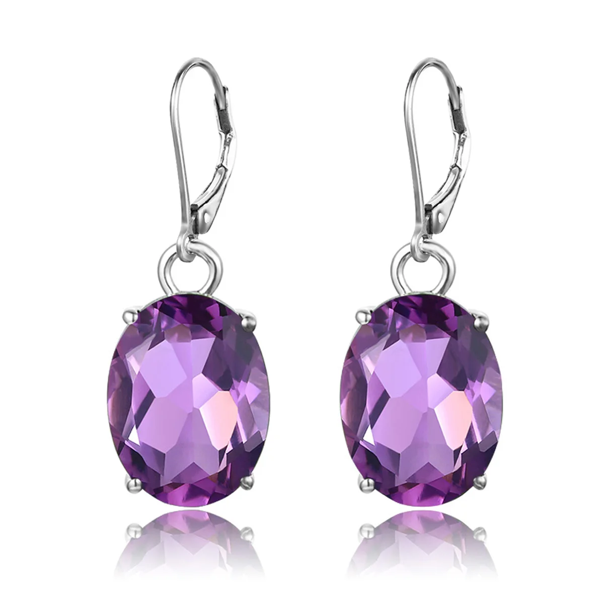 Classic Real 925 Sterling Silver For Women Amethyst Long Drop Earrings Oval Party Banquet Fine Jewelry Female Unique Gift
Classic Real 925 Sterling Silver For Women Amethyst Long Drop Earrings Oval Party Banquet Fine Jewelry Female Unique Gift