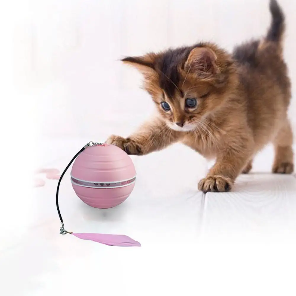 Automatic Interactive Cat Ball Toy with Feather and Light Intelligent Obstacle Avoidance Cat Interactive Ball Rechargeable
Automatic Interactive Cat Ball Toy with Feather and Light Intelligent Obstacle Avoidance Cat Interactive Ball Rechargeable