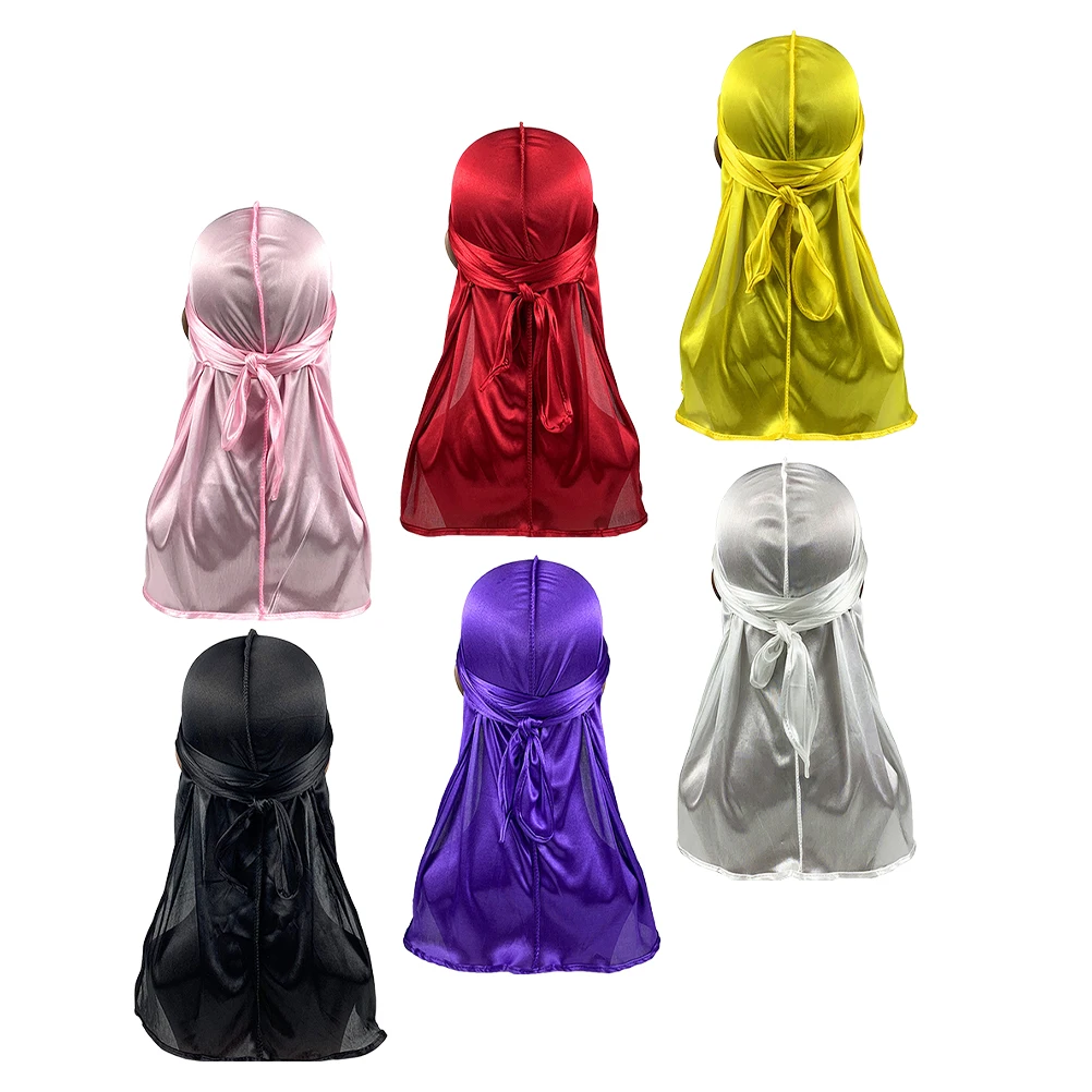 6pcs Satin Hat Durag Headscarf Long Tail Durag Turban Headscarf Wide Strap Elasticity Curly Hair Men Women Silk
6pcs Satin Hat Durag Headscarf Long Tail Durag Turban Headscarf Wide Strap Elasticity Curly Hair Men Women Silk