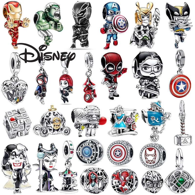 Disney Marvel S925 Sterling Silver Charm Beaded Fit Women's Bracelet DIY Jewelry Making, Suitable for Exquisite Jewelry Gifts
Disney Marvel S925 Sterling Silver Charm Beaded Fit Women's Bracelet DIY Jewelry Making, Suitable for Exquisite Jewelry Gifts