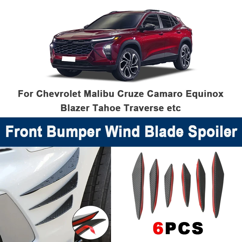6pcs Car Front Bumper Lip Side Splitter Fins Wind blade Spoiler - For Chevrolet Malibu Cruze Camaro Equinox Blazer Tahoe etc
6pcs Car Front Bumper Lip Side Splitter Fins Wind blade Spoiler - For Chevrolet Malibu Cruze Camaro Equinox Blazer Tahoe etc