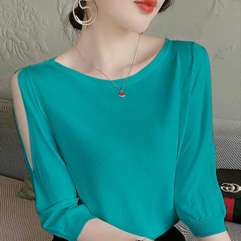 Woman Sweaters Ice Silk Sweater Female O-neck Long Sleeve Mesh Top Ladies Solid Color Style Loose Tops Pullover G20
Woman Sweaters Ice Silk Sweater Female O-neck Long Sleeve Mesh Top Ladies Solid Color Style Loose Tops Pullover G20