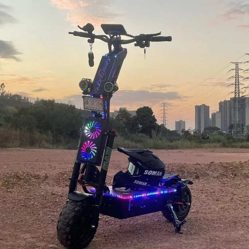 72V 8000w 10000w 15000w Electric Scooter 14 Inch Off Road Tires Dual Motor Fast Speed 90-120KMH E Scooters With Seat For Adult
72V 8000w 10000w 15000w Electric Scooter 14 Inch Off Road Tires Dual Motor Fast Speed 90-120KMH E Scooters With Seat For Adult