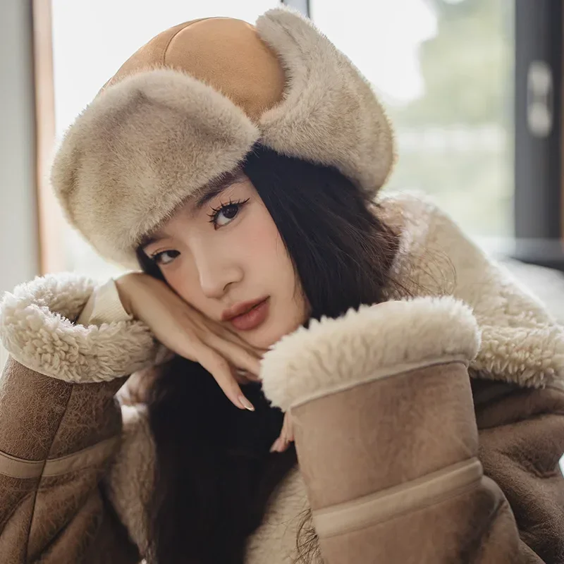 Maden Winter Warm Versatile Thick Hat Windproof Adjustable Flight Hat Women's Outdoor Snow Buckskin Velvet Hat Ear Protection
Maden Winter Warm Versatile Thick Hat Windproof Adjustable Flight Hat Women's Outdoor Snow Buckskin Velvet Hat Ear Protection