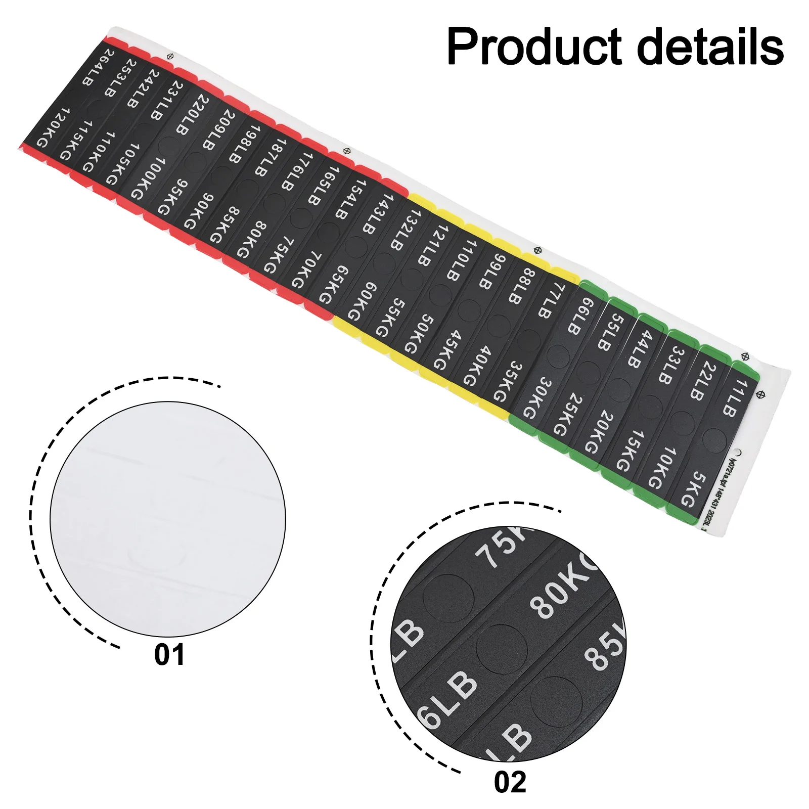 5-100KG Fitness Equipment Weight Stickers 6.9/9.4x1.05/1.2/1.85cm 1/1.2cm Hole Weight Stack Labels Gym Tool New11111
5-100KG Fitness Equipment Weight Stickers 6.9/9.4x1.05/1.2/1.85cm 1/1.2cm Hole Weight Stack Labels Gym Tool New11111