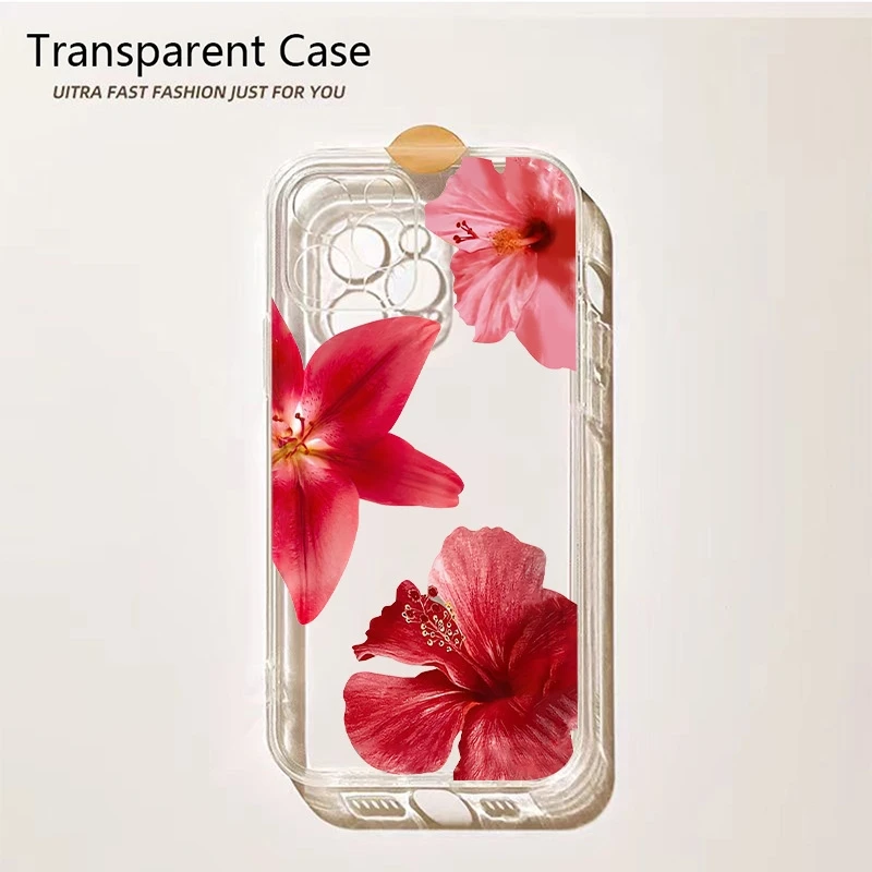 Transparent Case For Realme 14 13 12 11 10 9 Pro Plus 5G 9i 8i 8 C75 C71 C65 C63 C55 C53 C51S With Realistic Floral Print Cover
Transparent Case For Realme 14 13 12 11 10 9 Pro Plus 5G 9i 8i 8 C75 C71 C65 C63 C55 C53 C51S With Realistic Floral Print Cover