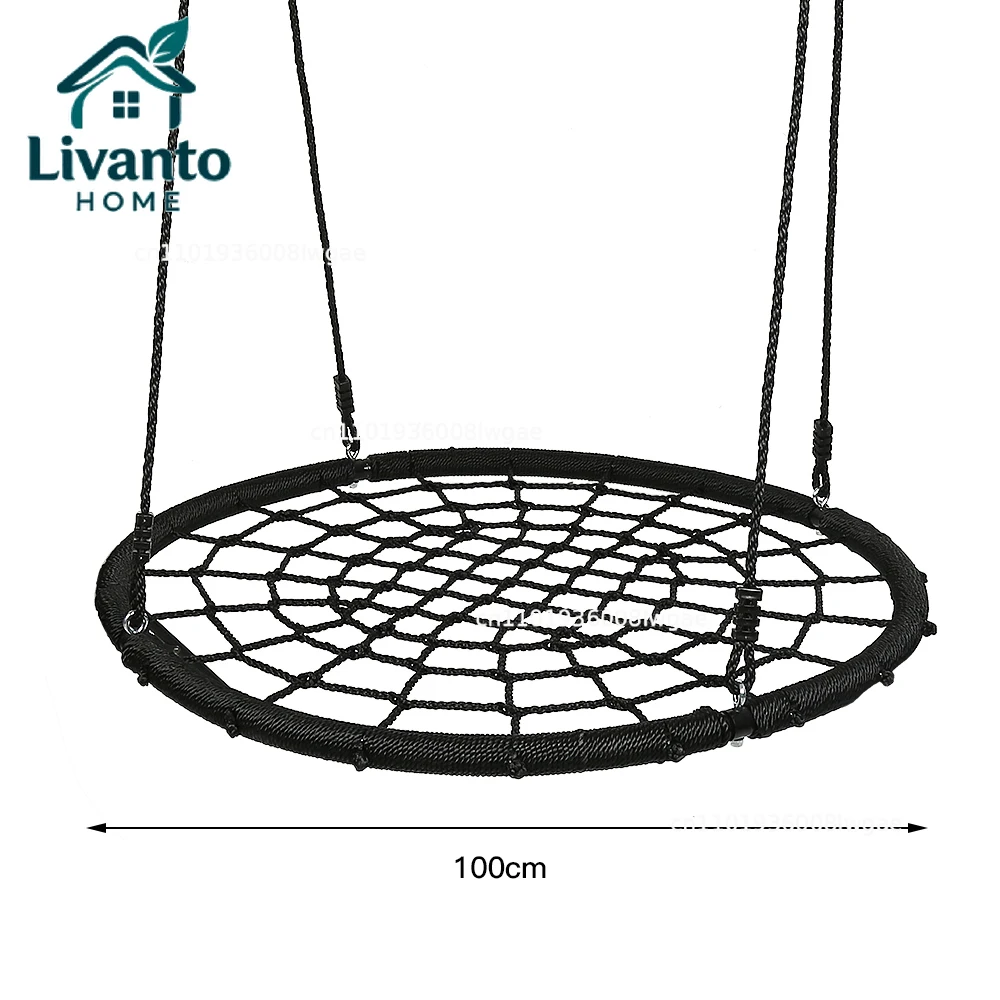 Bird's Nest cm Diameter Swing, Children's Outdoor Bird Nest Swing Row Adjustable Load Max. KG, Black
Bird's Nest cm Diameter Swing, Children's Outdoor Bird Nest Swing Row Adjustable Load Max. KG, Black